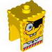 Minifig Head Modified SpongeBob SquarePants with Eyepatch Print