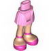 Набор LEGO Friends Hips and Pink Skirt, Light Flesh Legs and Magenta Shoes with Ankle Straps Print, Ярко-розовый
