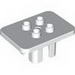 Деталь LEGO Duplo Furniture Table Square with 4 Top Studs, Белый