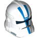Minifig Helmet SW Clone Trooper with Blue 501st Legion Markings Print