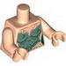 Torso PotC Mermaid Sand Green Scales Print / Light Flesh Arms / Light Flesh Hands