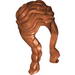 Minifig Hair Female Long and Braided on Right, Hole on Top
