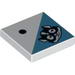 Tile 2 x 2 with 1 Black Dot and Skunk Head Print