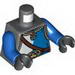 Torso with Gray/Blue Tunic and Brown Belt Print / Blue Arms / Black Hands