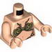 Torso - Princess Leia Metal Slave Bikini Print / Light Flesh Arms / Light Flesh Hands