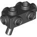Деталь LEGO Minifig Blaster 1 x 2 x 2/3 with Studs on Sides and Handle, Черный