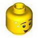 Minfig Head - Sweat Drops, Tongue Out and White Pupils Print [Hollow Stud]