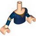 Torso Friends Princess Dress with Long Sleeves, Armbands and Light Flesh Hands