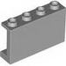 Деталь LEGO Panel 1 x 4 x 2 with Side Supports - Hollow Studs, Черный