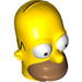 Набор LEGO Minifig Head Modified Simpsons Homer Simpson - Eyes Wide, Желтый