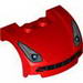 Vehicle Mudguard 3 x 4 x 1 2/3 Curved Front with Headlights and Black Grille Print