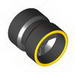 Wheel 8 x 9 (for Slicks), Hole Notched for Wheels Holder Pin, Reinforced Back with Yellow Rim Edge Print