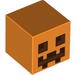 Набор LEGO Minifig Head Modified Cube with Pumpkin Jack O' Lantern Print, Оранжевый
