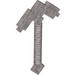 Деталь LEGO Minifig Pickaxe Blocky (Minecraft Pickaxe), Средне-лазурный
