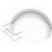 Деталь LEGO Windscreen 4 x 4 x 1 2/3 Canopy Half Sphere with Handle, Прозрачный бесцветный