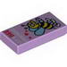 Tile 1 x 2 with Bee with Hearts and 'LET'S BEE FRIENDS' Print