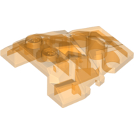 Деталь LEGO Wedge 4 x 4 Fractured Polygon Top, Прозрачный оранжевый