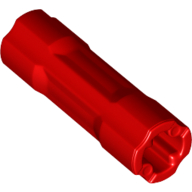 Деталь LEGO CROSS AXLE, EXTENSION, 3M, Красный