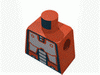 Набор LEGO Torso Space Robot Print (Spyrius) / Black Arms / Red Hands, Красный
