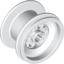 Набор LEGO Wheel 43.2 x 28 Balloon Small, Белый