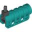 Набор LEGO Technic Competition Cannon, Round Bottom with Black Ends, Темно-бирюзовый