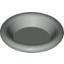 Набор LEGO Minifig Dish 3 x 3, Chrome Silver