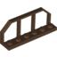 Набор LEGO Plate Special 1 x 6 with Train Wagon End Fence, Коричневый