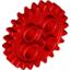 Набор LEGO Technic Gear 24 Tooth [New Style with Single Axle Hole], Красный