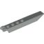 Набор LEGO Hinge Plate 1 x 8 with Angled Side Extensions, Rounded Plate Underside, Светло-серый