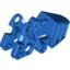 Набор LEGO Bionicle Foot with Ball Joint Socket 3 x 6 x 2 1/3, Голубой