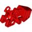 Набор LEGO Bionicle Foot with Ball Joint Socket 3 x 6 x 2 1/3, Красный