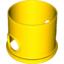 Набор LEGO Duplo Ball Tube Straight with Opposing Oval Holes, Желтый