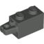 Набор LEGO Hinge Brick 1 x 2 Locking with 1 Finger Horizontal End, Темно-серый