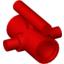 Набор LEGO Technic Pin Joiner Round with Slot, Bar and Pivot, Красный