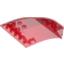 Набор LEGO Windscreen 8 x 6 x 2 Curved, Прозрачный красный