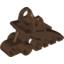 Набор LEGO Bionicle Foot with Ball Joint Socket 2 x 3 x 5, Коричневый