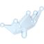 Набор LEGO Minifig Crown / Tiara, Trans-Medium Blue