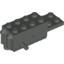 Набор LEGO Motor Pull Back 2 x  6 x  1.667 Type 2 [Fast] Black Base/White Axle, Темно-серый