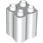 Набор LEGO Duplo, Brick 2 x 2 x 2 with Indented Sides (Tree Trunk), Белый