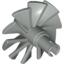 Набор LEGO Jet Engine Fan with 10 Blades and Technic Pin, Светло-серый