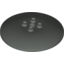 Набор LEGO Dish 6 x 6 Inverted (Radar) [Hollow Studs], Темно-серый