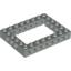Набор LEGO Technic Brick 6 x 8 with Open Center 4 x 6, Светло-серый