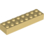 Набор LEGO Brick 2 x 8, Светло-желтый