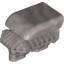 Набор LEGO Technic Engine Tunable, Block with Trapezoidal Air Scoop [Fits 2133], Flat Silver