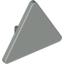 Набор LEGO Roadsign Clip-on  2.2 x  2.667 Triangular, Светло-серый