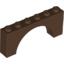 Набор LEGO Brick Arch 1 x 6 x 2 - Thick Top with Reinforced Underside, Коричневый