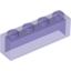 Набор LEGO Brick 1 x 4 without Bottom Tubes, Glitter Trans-Purple