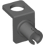 Набор LEGO Minifig Neck Bracket with Technic Pin, Темный сине-серый