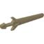 Набор LEGO Minifig Sword [Greatsword Angular], Flat Dark Gold