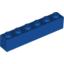 Набор LEGO Brick 1 x 6, Blue-Violet